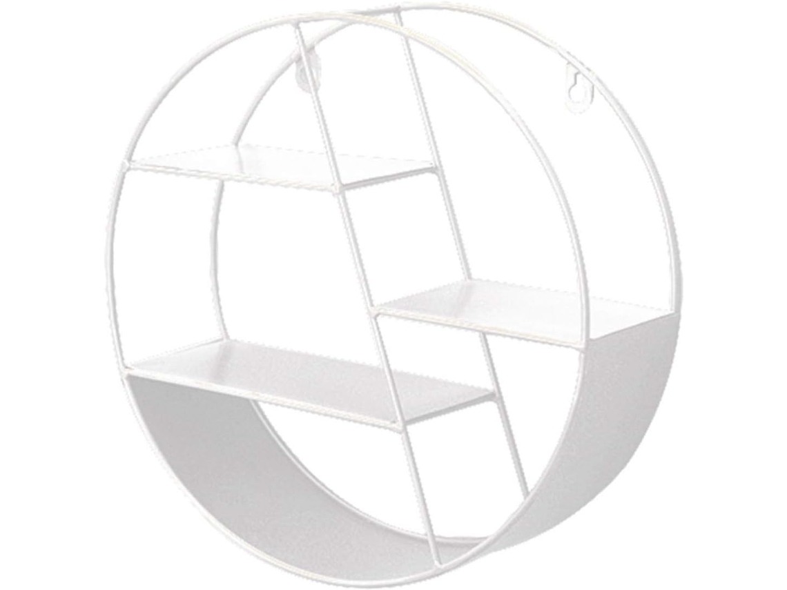 Marco de pared redondo flotante de metal para decoración de dormitorio, sala de estar, baño, cocina y oficina.