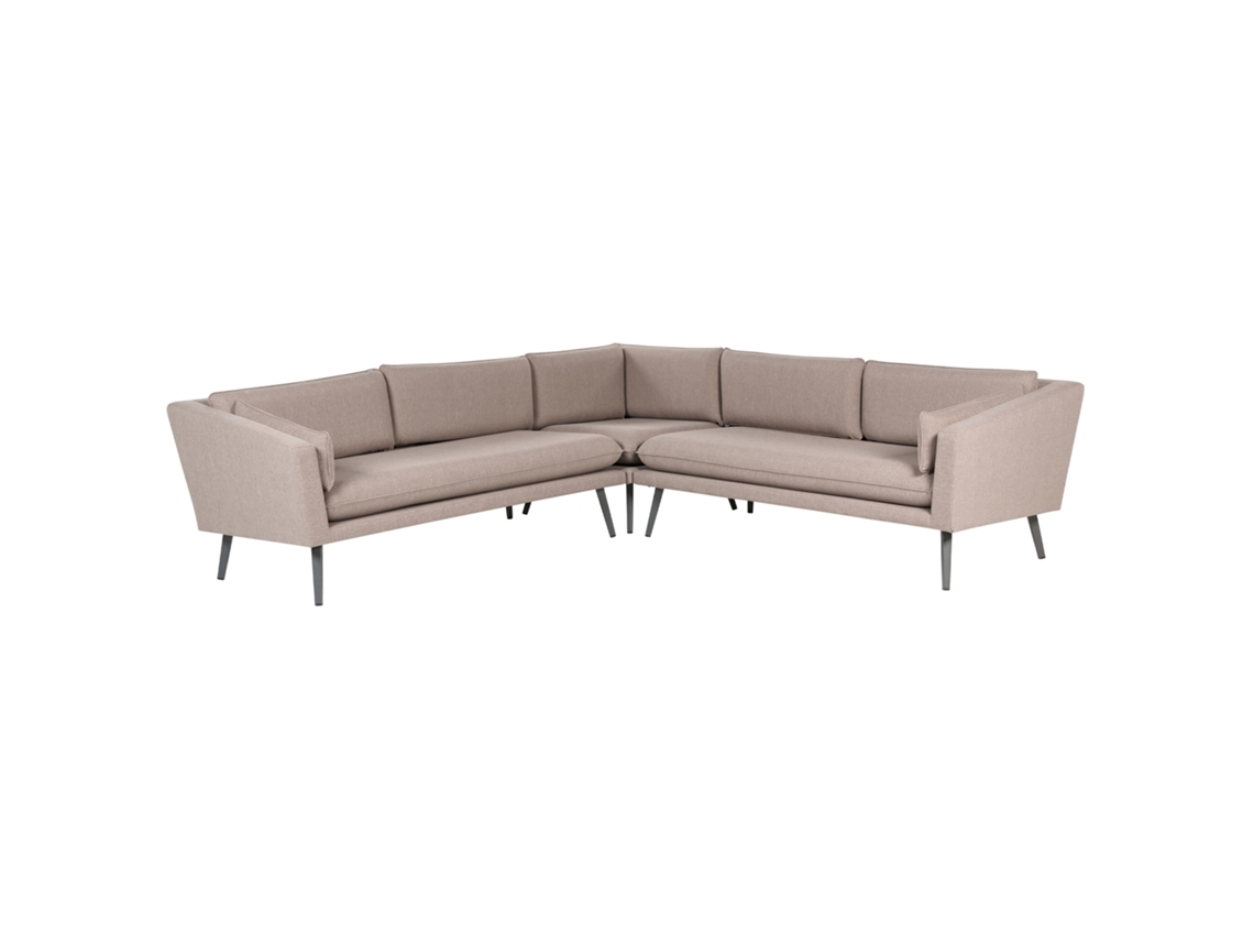 Sofá esquinero BELIANI Loretello de Poliéster Beige 243x243x70