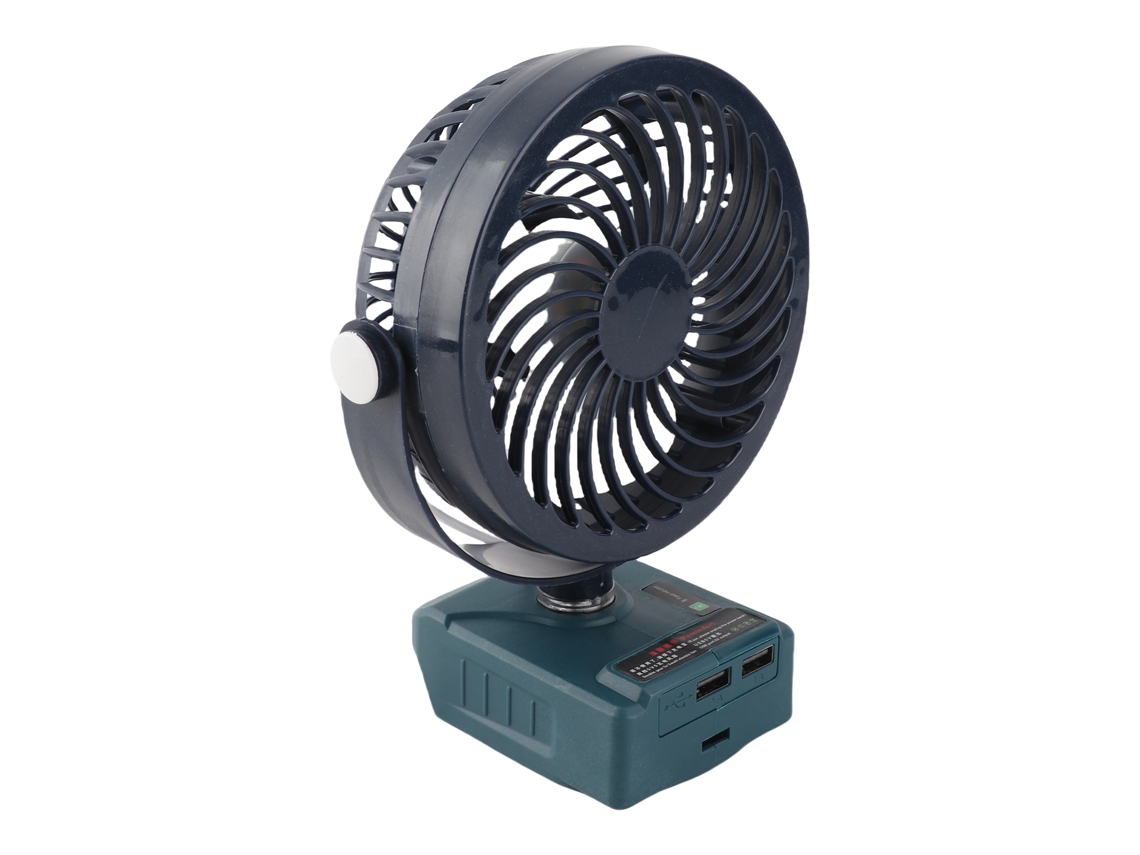 Ventilador de escritorio inalámbrico de 5 pulgadas con 3 aspas, portátil.