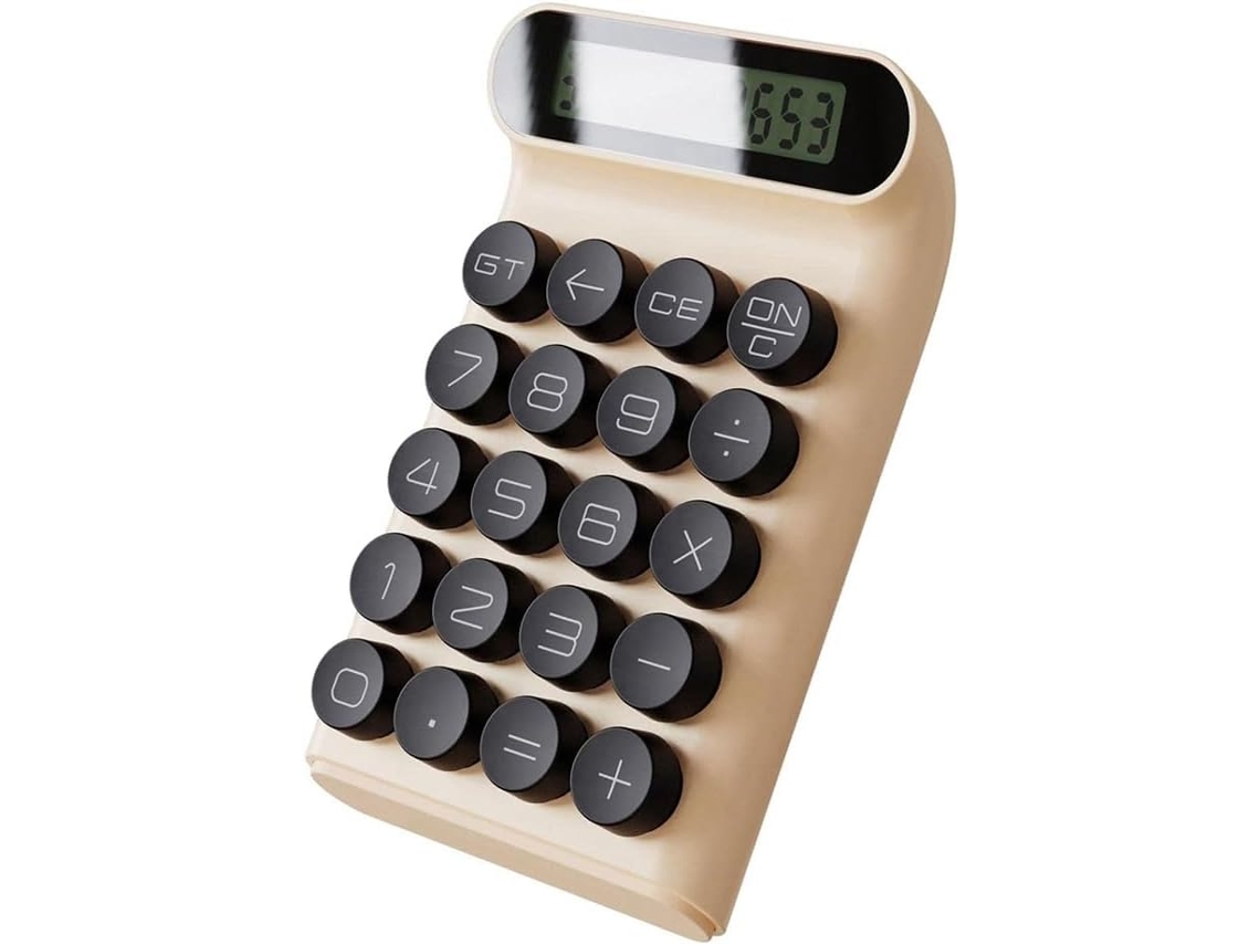 Calculadora De Máquina De Escribir Portátil Con Interruptor Mecánico Y