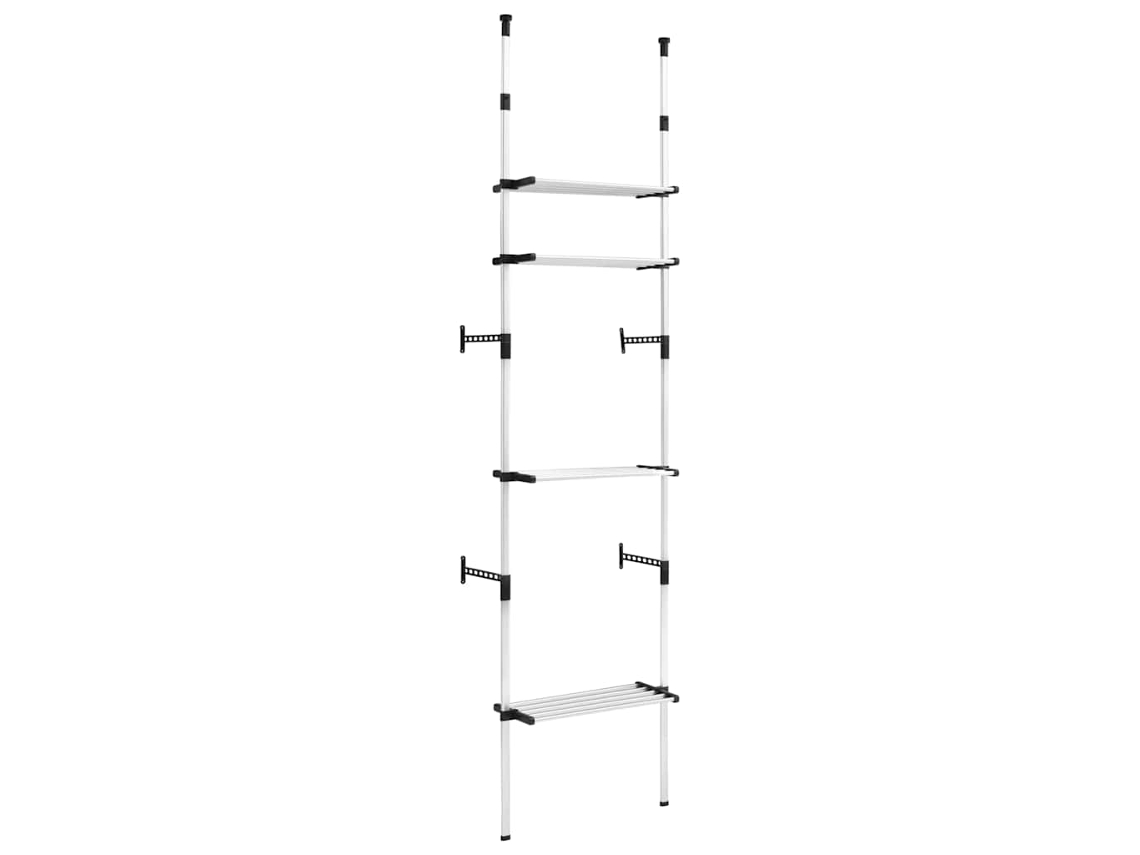 Maison Exclusive - Sistema De Armario Telescópico Con Estantes Aluminio