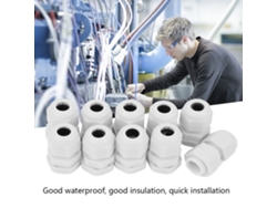 2026-as-10 Peças Conector De Cabo De Nylon Plástico Impermeável Ip68 (pg7)