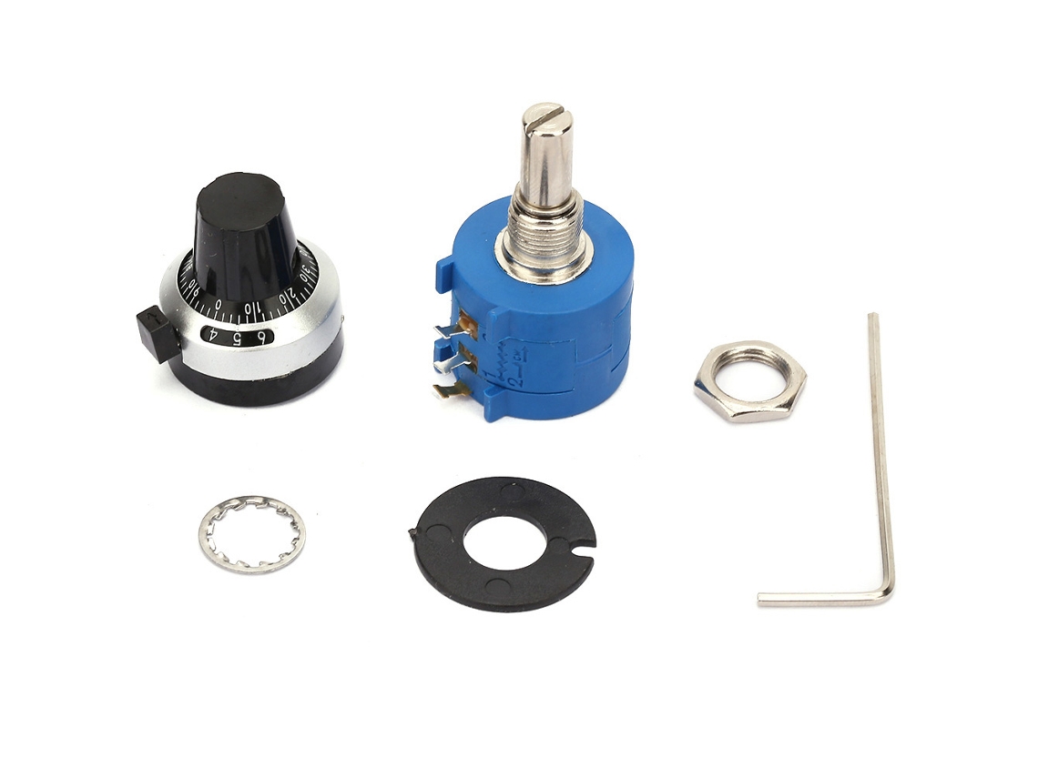 Potenciómetro Encapsulado De Alta Precisión De 2 W, 3590s-2-102l, 1000 Ohmios Con Contador