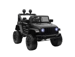 Coche Eléctrico Todoterreno Infantil, 12 V, Con Mando A Distancia, Negro, 100x65x72
