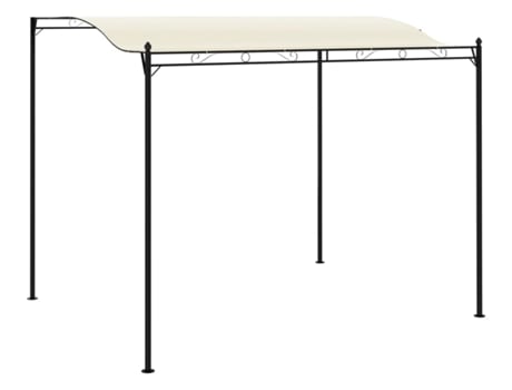 Cenador de tela VIDAXL blanco crema