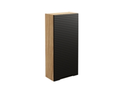 Armarios Laterales FURNLUX Luxor (Negro, Madera Contrachapada - 35X19X75 Cm)