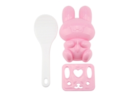 Juego de 3 moldes para sushi, modelo Conejo, herramienta de bricolaje, rosa KOFIHETY