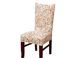 1 paquete de funda protectora extraíble para silla de comedor para el hogar, patrón de restaurante 11-Tamanho universal LUUCOZK