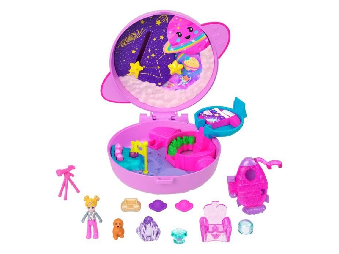Set de exploración espacial Polly Pocket, juguete de viaje Jcb18 Polly Pocket
