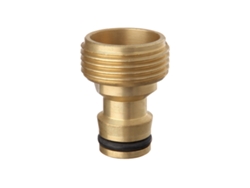 TATAY Metal Line - Conector Universal para Grifo de 3/4 Macho. Racor de Latón