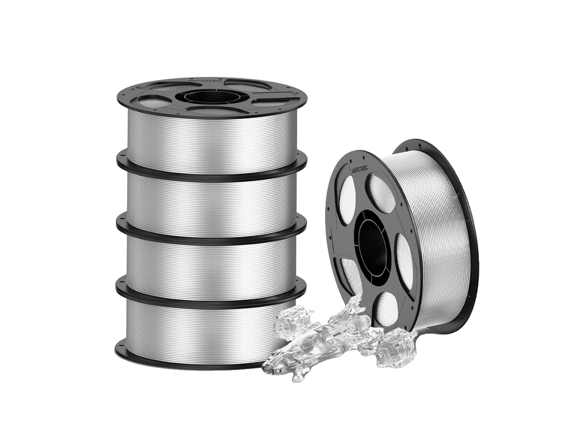 Filamento para impresora 3D, 1,75 mm de diámetro, PETG duradero, 5 kg, transparente, OEM