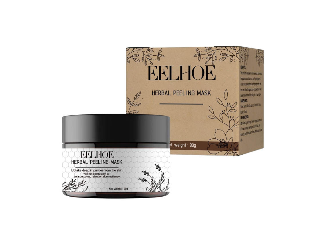 Mascarilla herbal exfoliante para una piel sana y radiante.