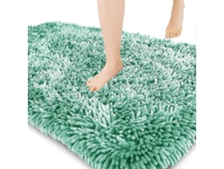 Alfombrilla De Baño Antideslizante De Primera Calidad, Suave Y Mullida, 50x80 Cm, Verde.