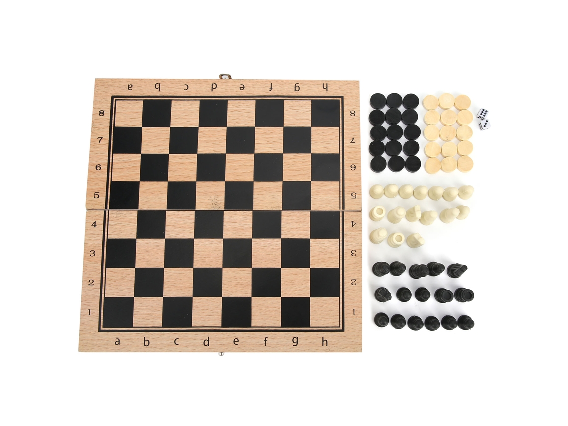 2026-juego De Ajedrez, Damas Y Backgammon De Madera Plegable Portátil, Tablero Interactivo 24x24cm, Juguete De Mesa Para Niños Y Adultos