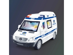 Miniatura de coche a escala 1:32 con efectos de luz y sonido. Mdug (Coche de Policía).