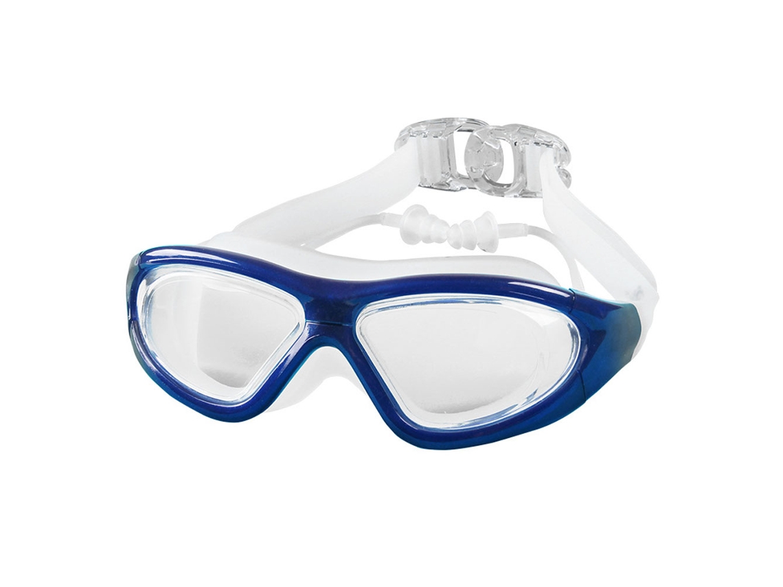 Gafas de natación para adultos con montura grande, antivaho e impermeables para mujeres y hombres