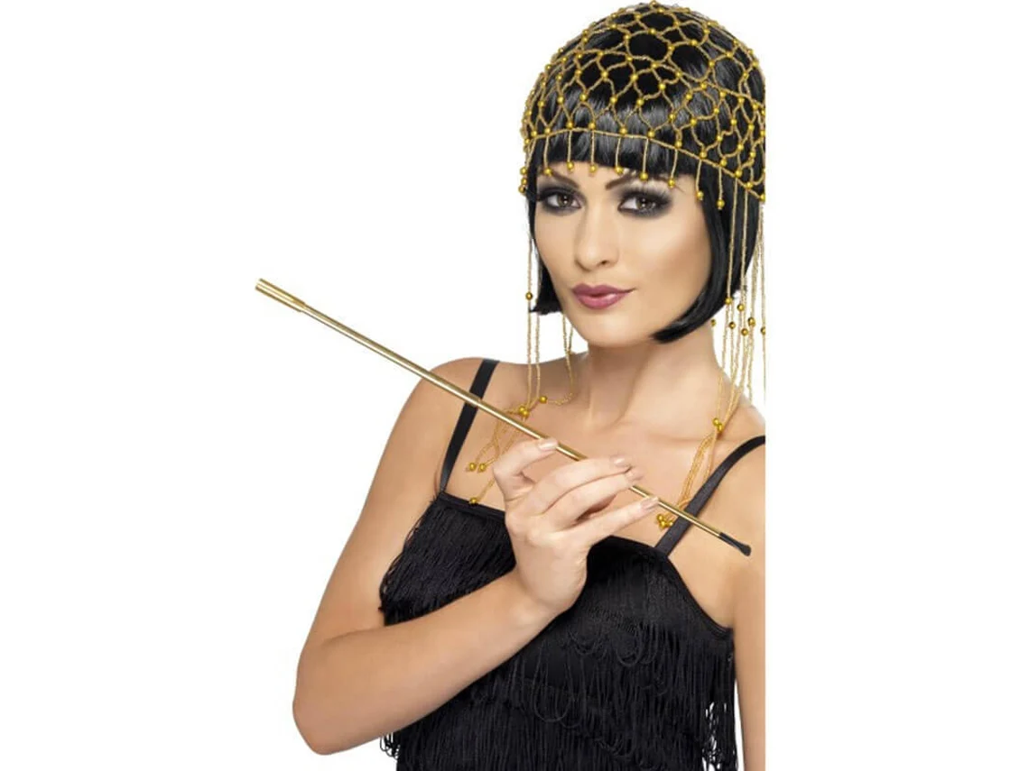 Boquilla DISFRAZZES Boquilla Para Cigarrillos Dorado Extensible (Talla: Talla Universal)