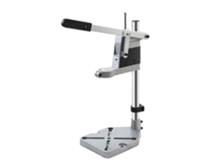 Soporte de perforación, construcción de acero, 400 mm de longitud, 42 mm de diámetro máximo de perforación, peso 1,5 kg, compatible con varios taladros.