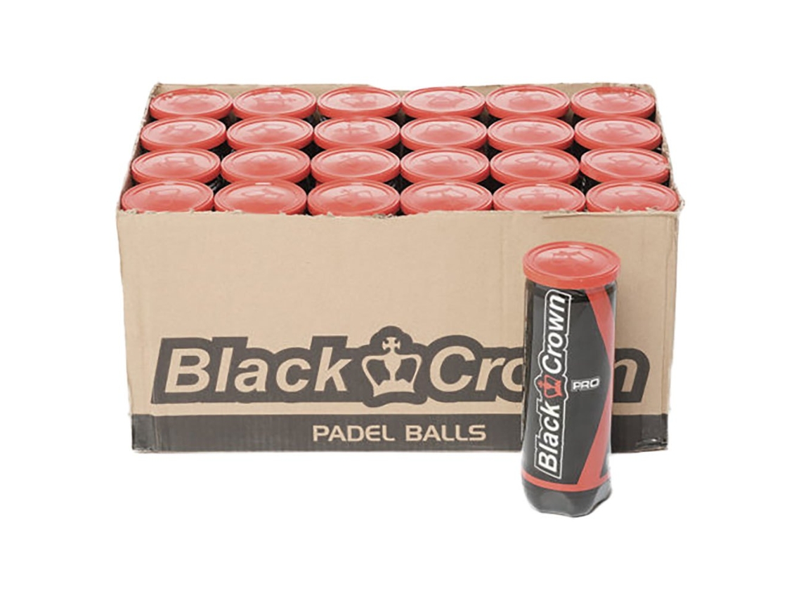 Pelota de Pádel BLACK CROWN Tubo Con 3 Unidades