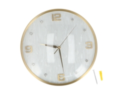 Reloj de pared redondo de cobre macizo, estilo nórdico, para el hogar, el salón, la cocina o la oficina. Kofihety