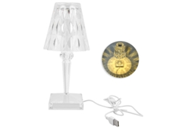 2026-lámpara De Mesa De Cristal Con Abatimiento De Luz Transmisión Fuerte Usb Bajo Consumo Energético Luz Cálida Decorativa Para Sala Comedor Dormitorio