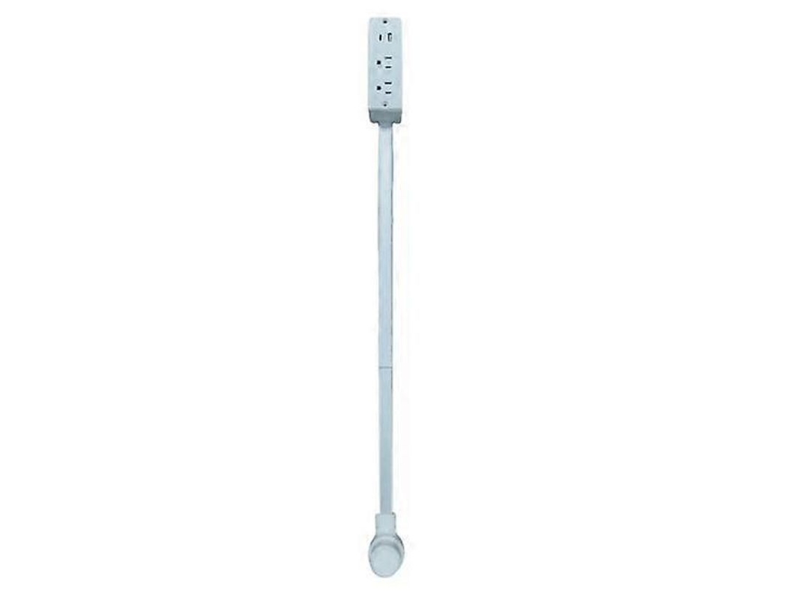 Extensor De Toma De Corriente Con Puertos Usb-a/usb-c/ca, Ajustable, Giratorio Y Portátil.