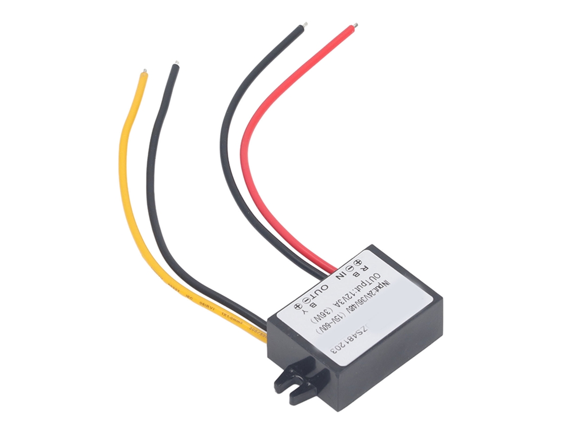 Módulo Buck Regulador De Voltaje Dc 36w Ultra Delgado 15‑60v A 12v3a Transformador Convertidor