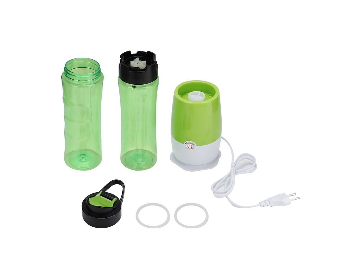 MEOIRUERY Licuadora de Frutas Eléctrica Portátil 500ml, Mini Exprimidor de Jugos, Vaso Mezclador para Hogar