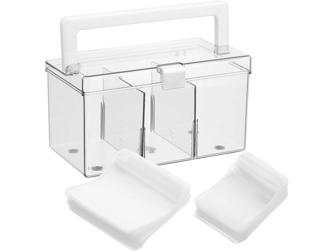 Amplio Joyero Acrílico Con Organizador Para Guardar Los Accesorios De Viaje De La Mujer.