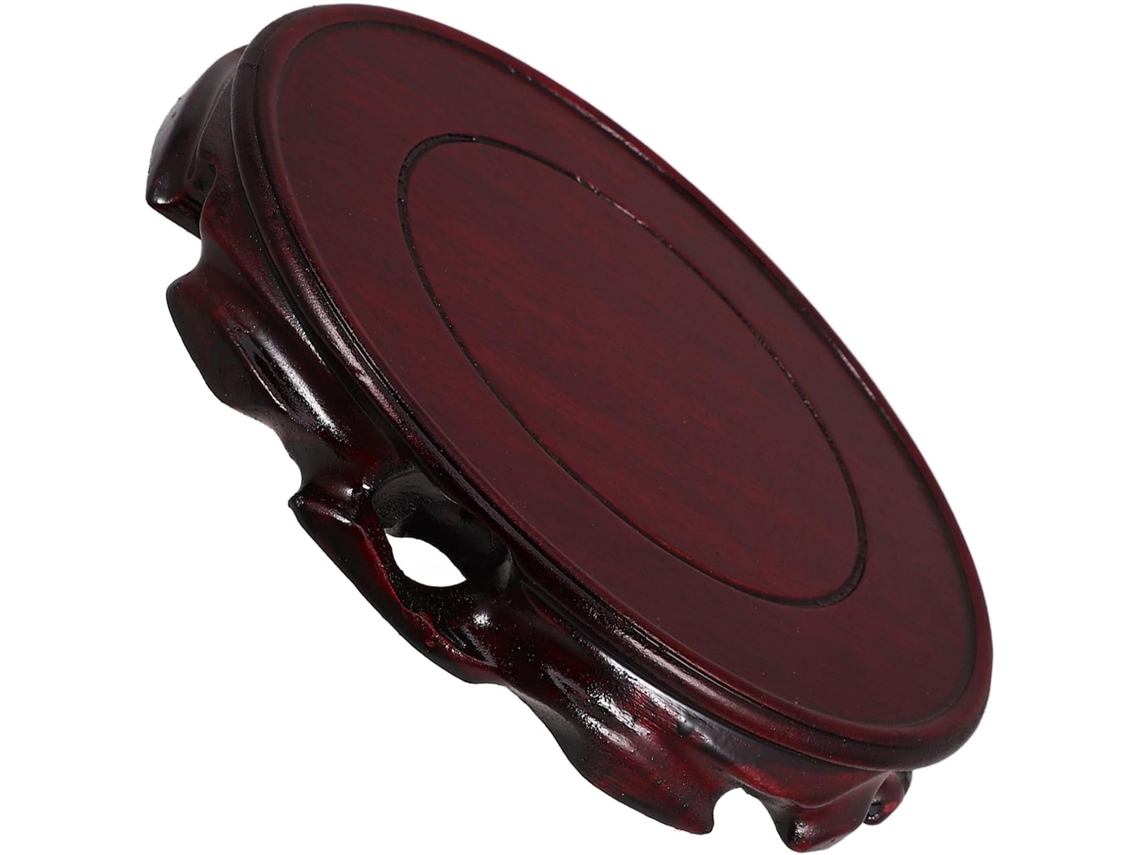 Soporte Pedestal Madera Catalpa Negra 15 Jarrón Oriental Lámpara Estable Bonsáis Decoración Interiores Cm Mesa