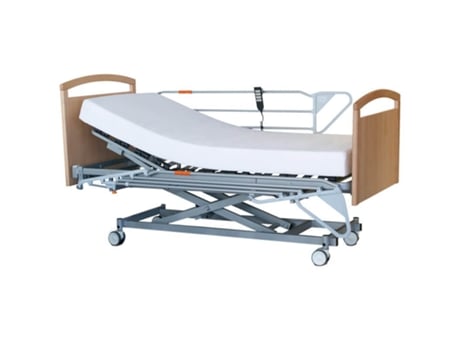 Cama Asistencial Con Carro Elevador PARDO Colchón Hr Geros - 105X190Cm - Sin Cabecero Y Piecero