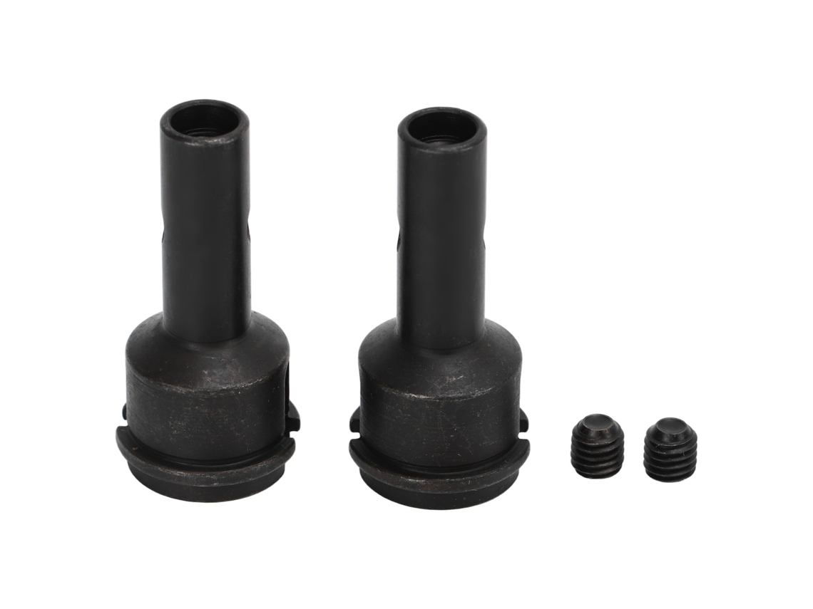 Ejes De Rueda Traseros De Acero Para Arrma 6s Mojave 1/7 Kraton 1/8 Rc Car (repuesto, Color Negro)