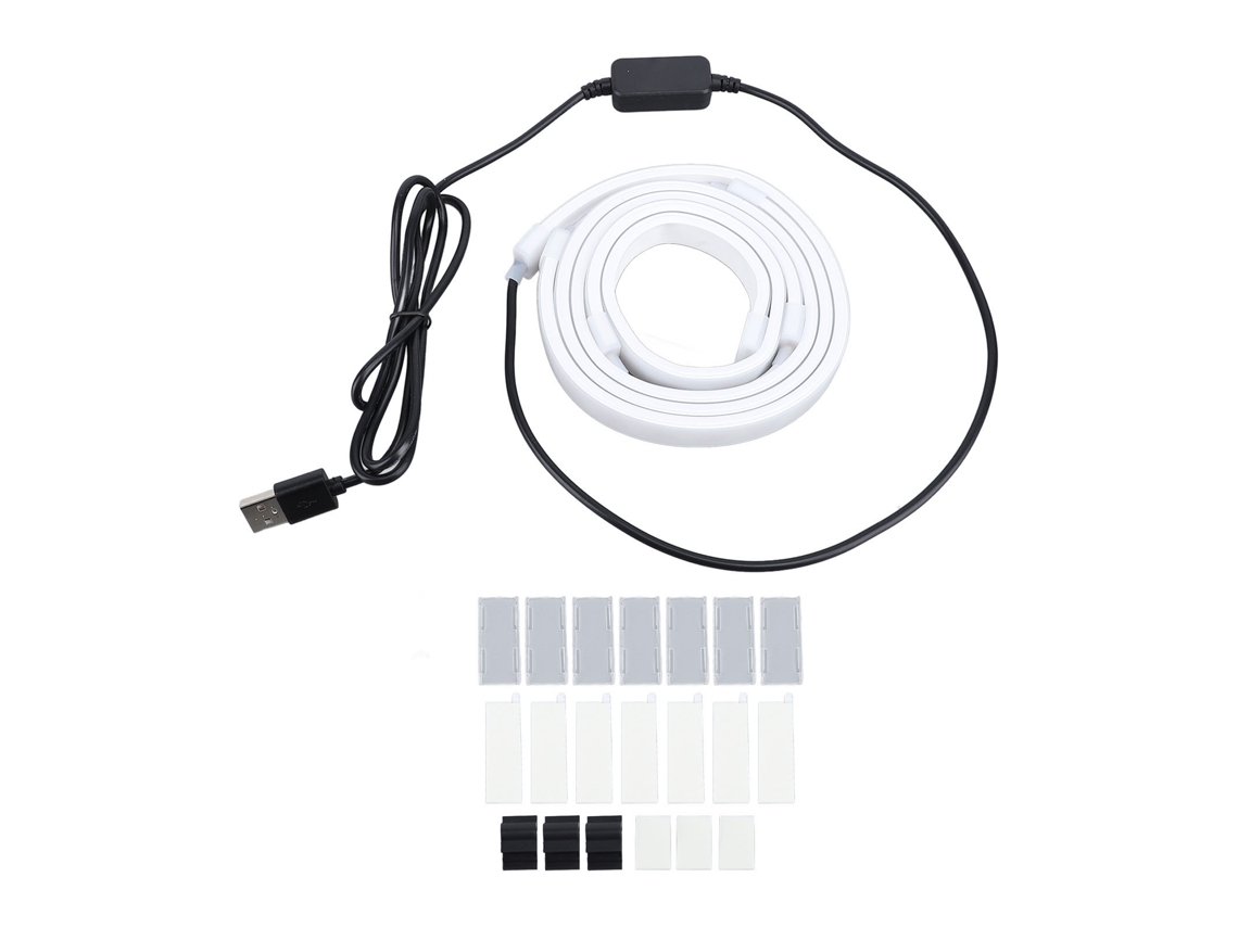 Tira De Luz Ambiental Led Rgb Sincronizada Con La Pantalla Para Monitor De 27 Pulgadas, Juegos Y Ordenador.