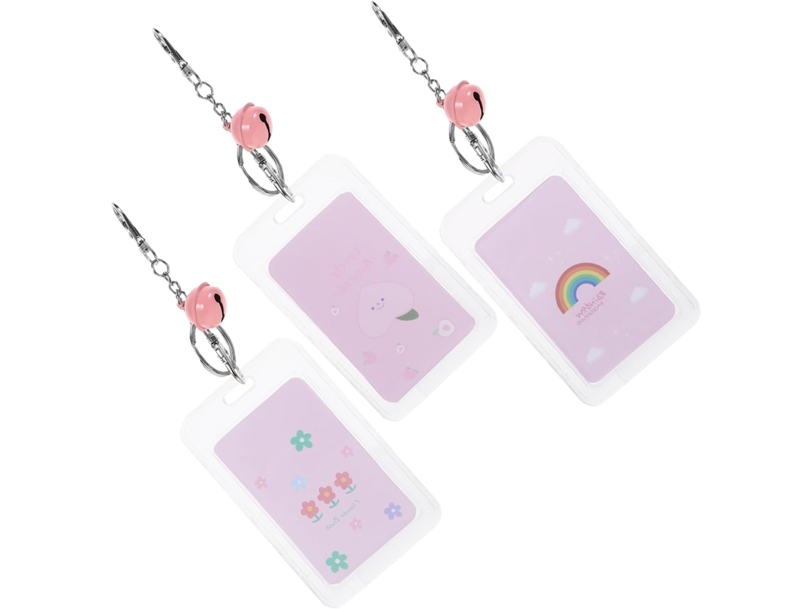 Fundas Transparentes Para Tarjetas De Identificación Y Crédito, Paquete De 3, Aleación De Aluminio Pp.