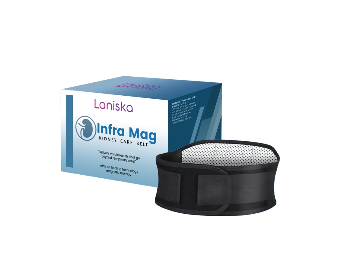 Cinturón de soporte lumbar Laniska: cómodo, transpirable y ligero.