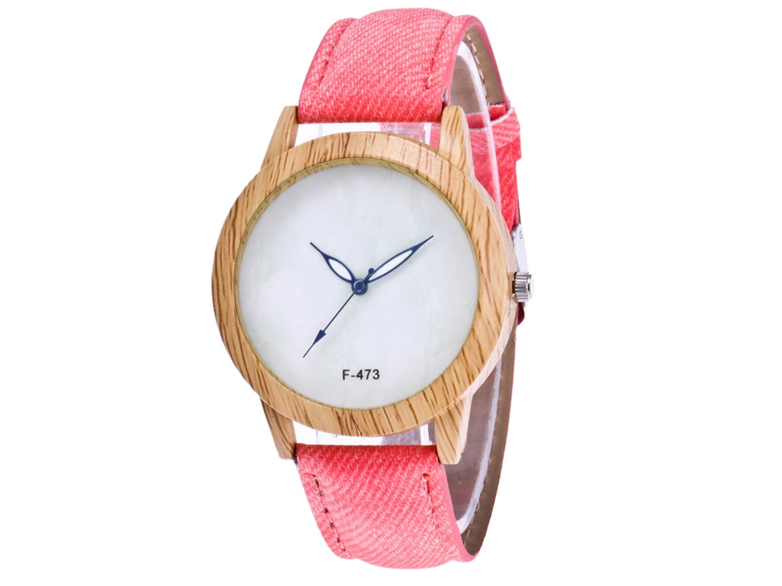 Reloj De Mujer Zhoulianfa F 473n, Elegante Brazalete De Cuarzo De Mezclilla, Para Negocios Y Uso Diario, Rosa.