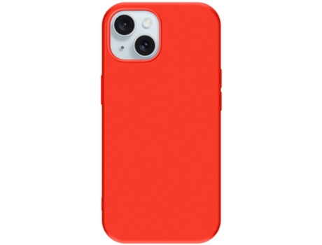 Funda para iPhone 15 Plus AVIZAR Silicona Textura Suave Premium Rojo