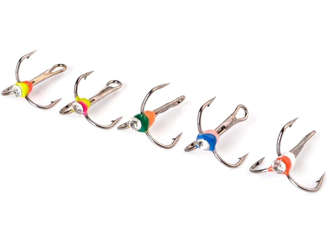 Juego De Anzuelos Portátiles Moisture Circle Fish, Triples Para Pesca En Hielo E Invierno (color: 6, Tamañ...