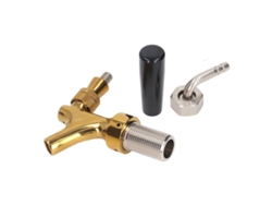 Grifo De Barril De Cerveza Con Mango Largo Para Dispensador De Cerveza, De Latón Y Acero Inoxidable.
