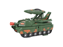 Dan26-juguete De Tanque Eléctrico Transformable En Avión Con Luces Y Música Para Niños, Carro De Combate Universal