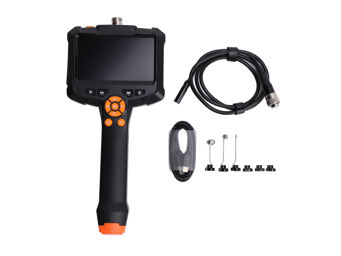 Endoscopio Industrial Con Cámara Hd Y Pantalla Portátil Para Inspección De Tuberías (1 Metro)