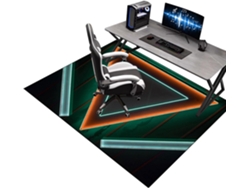 Tapete Protetor Piso Antiderrapante 70 X 100 Cm Piso Madeira Parquet Jogos, Cadeiras Escritório, Jogos