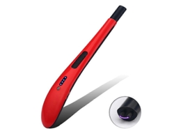 Rebe-encendedor Eléctrico De Arco Usb Recargable Sin Llama Para Velas Cocina Barbacoa Camping Hogar Rojo