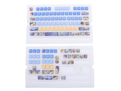 Keycaps Para Teclado Mecânico Pbt Msa 122 Teclas Transparente 4 Lados Sublimação 5 Lados Universal
