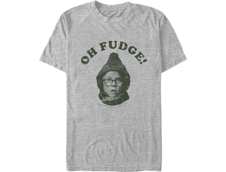 Camiseta Unisexo DEEPSTONE Retro Oh Fudge Christmas Story brezo atlético (S)