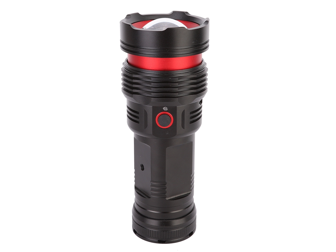 Linterna LED portátil y recargable (modelo 2026), resistente al agua y de alta luminosidad, alimentada por USB, ideal para acampar y para emergencias al aire libre.