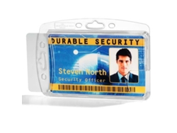 Funda para Tarjeta Identificativa DURABLE Transparente Plástico 5,4 x 8,7 cm 10 Unidades