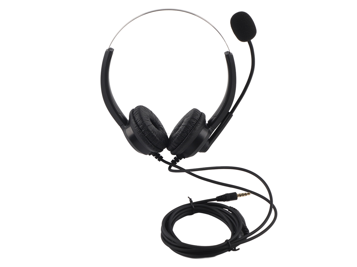 Auriculares para centro de llamadas (sonido sin pérdida, lentes giratorios de 330°)