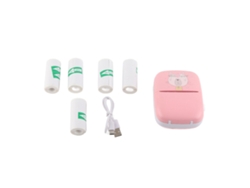 2026 Impresora Térmica Mini Hd Bluetooth Sin Tinta Para Estudiantes Rosa