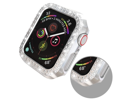 Carcasa de Reloj SLOWMOOSE Apple de Pulsera (Plateado - 44 Mm Série 4 5 6 Se)